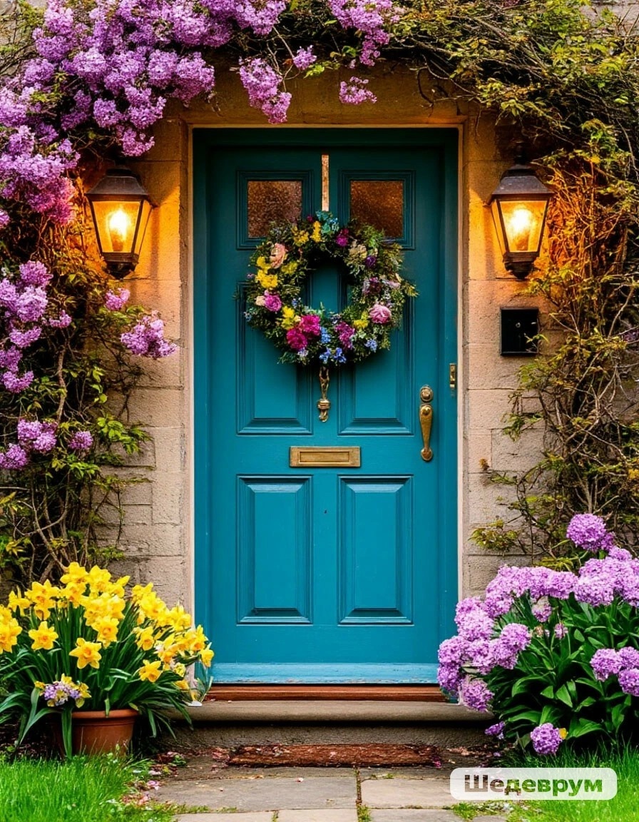 Такую ширарную весеннюю дверь создал для меня Шедеврум. Просто мечта.