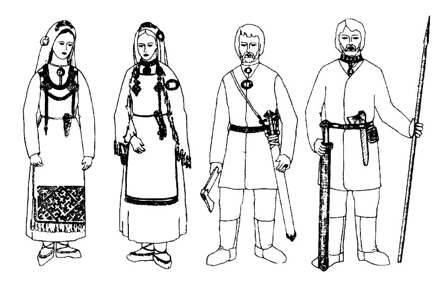 Древние корелы. Реконструкция С.И. Кочкуркиной.