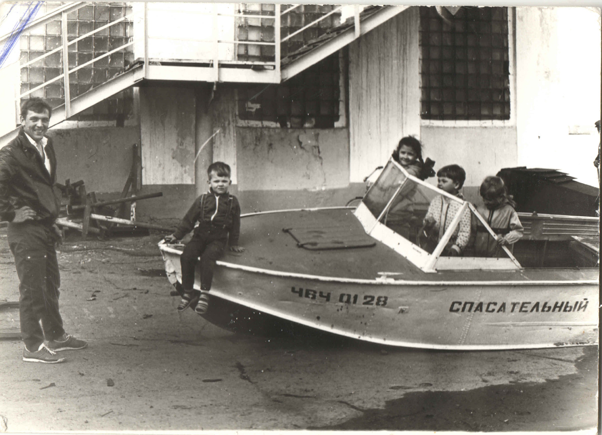 Пляж "Чайка", озеро Смолино, 1986 год