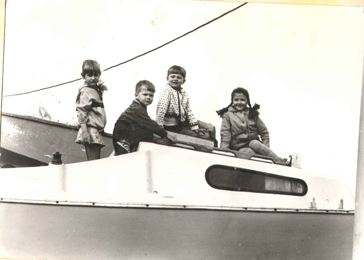 Пляж "Чайка", озеро Смолино, 1986 год