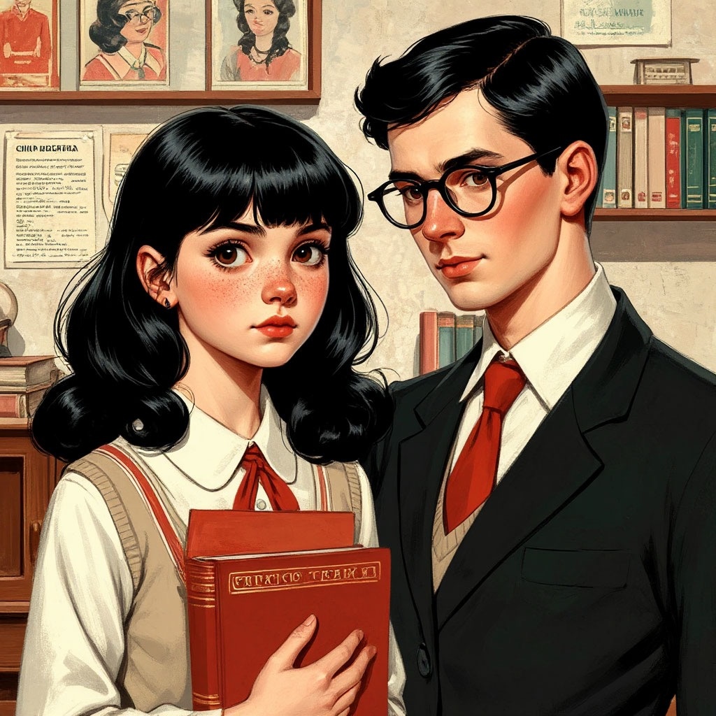 Учительница полюбила учителя, учитель - Оксану, и эти чувства оказались взаимны. Вот такой бразильский сериал. 