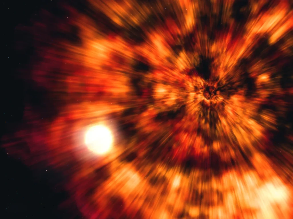 Система GRO J1655-40 в представлении художника. Источник: CXC/SAO/M. Weiss