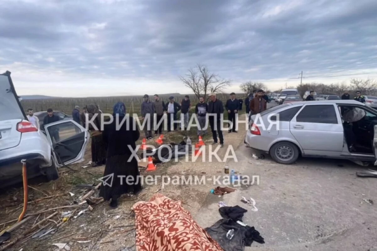    Пожилой дагестанец на «Приоре» врезался в «Гранту», погибли оба водителя