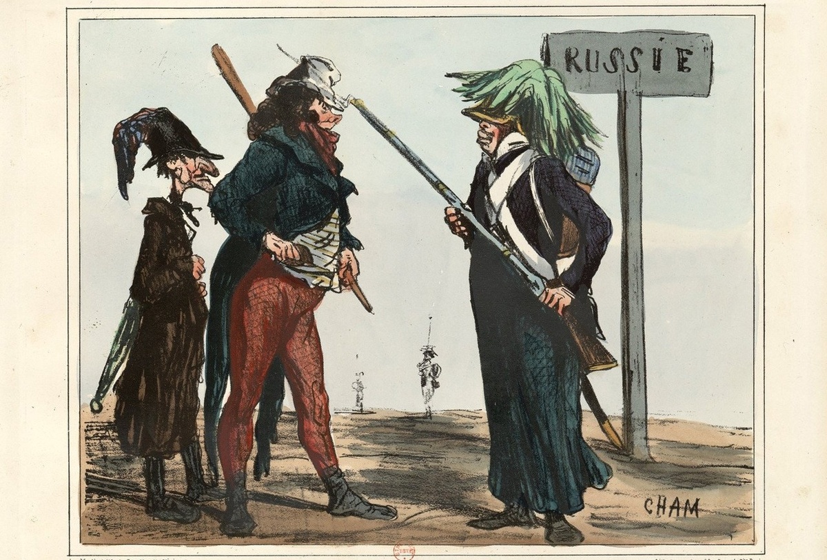 « – Кто идёт? – Друзья!» Художник Оноре Домре. 1856 г.