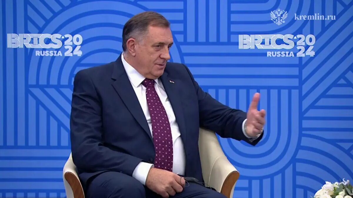    Милорад Додик. Фото: скриншот из видео пресс-службы Кремля.