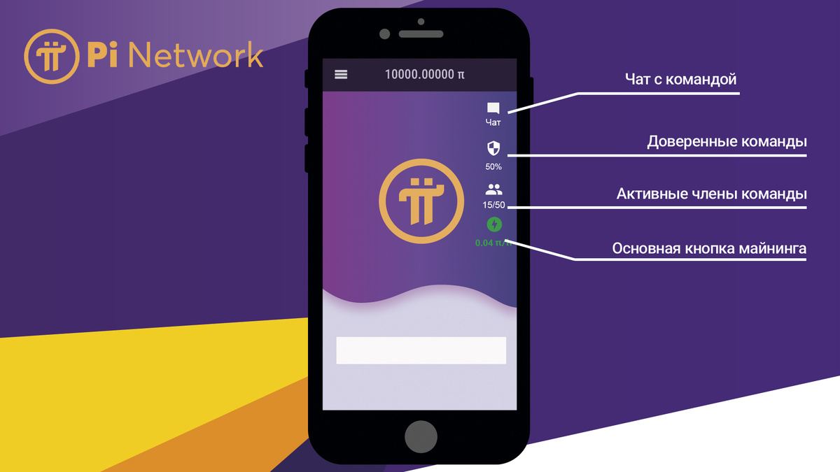 Приложение на смартфоне Pi Network