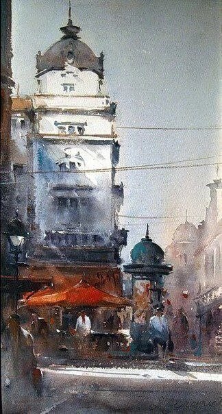 Современное искусство 🎨 акварель.