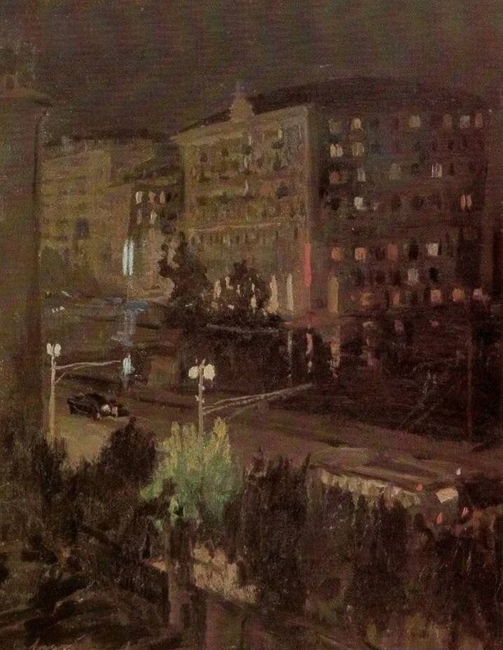 Юрий Жданов. Вечер в Москве. 1955 год