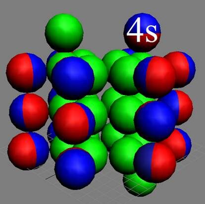 Рис. 1 Ядро изотопа калия 39К19  http://atom21.ru
