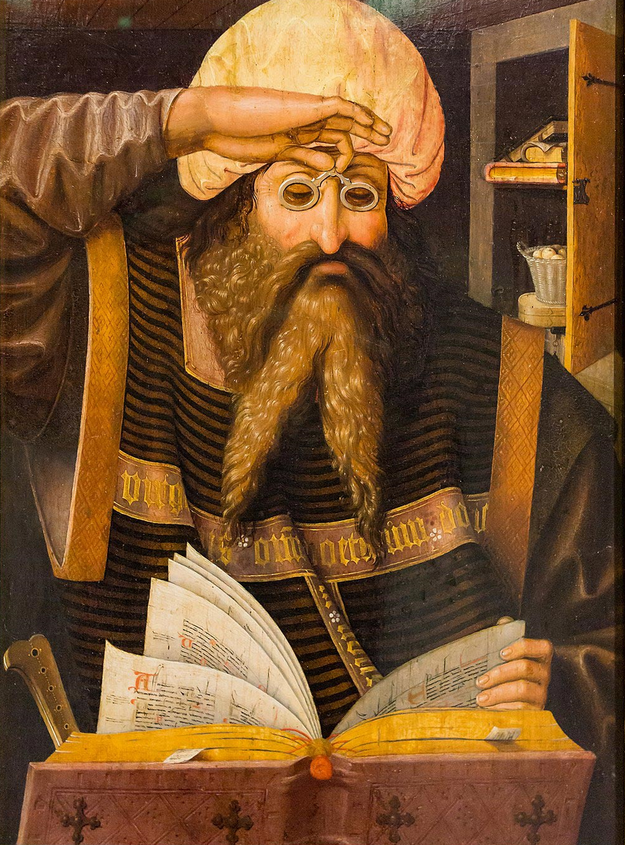 Людгер Том Ринг-старший. Вергилий, около 1538года. Масло, панель, размеры 44 x 31 см. Фрагмент. Мюнстер, Музей искусства и культуры