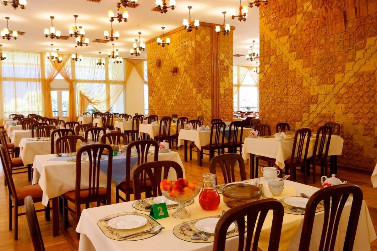 Система заказное меню с элементами шведского стола. 