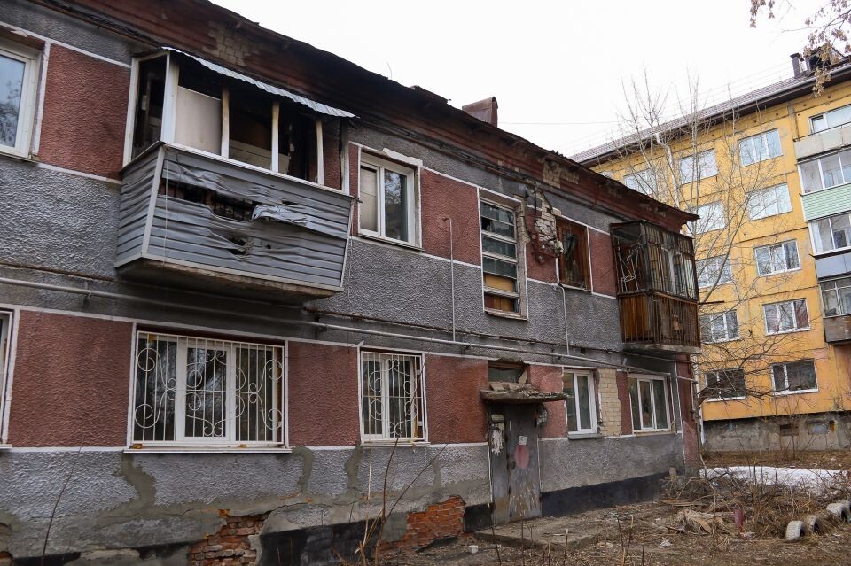    Аварийный дом на улице Советской Армии, 158. Источник: Виталий Барабаш