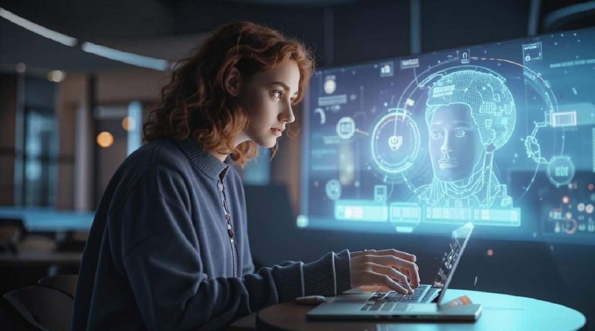 ИИ может быть использован как инструмент, который поддерживает и дополняет образовательный процесс.  Фото: Изображение сгенерировано нейросетью Kandinsky 3.1