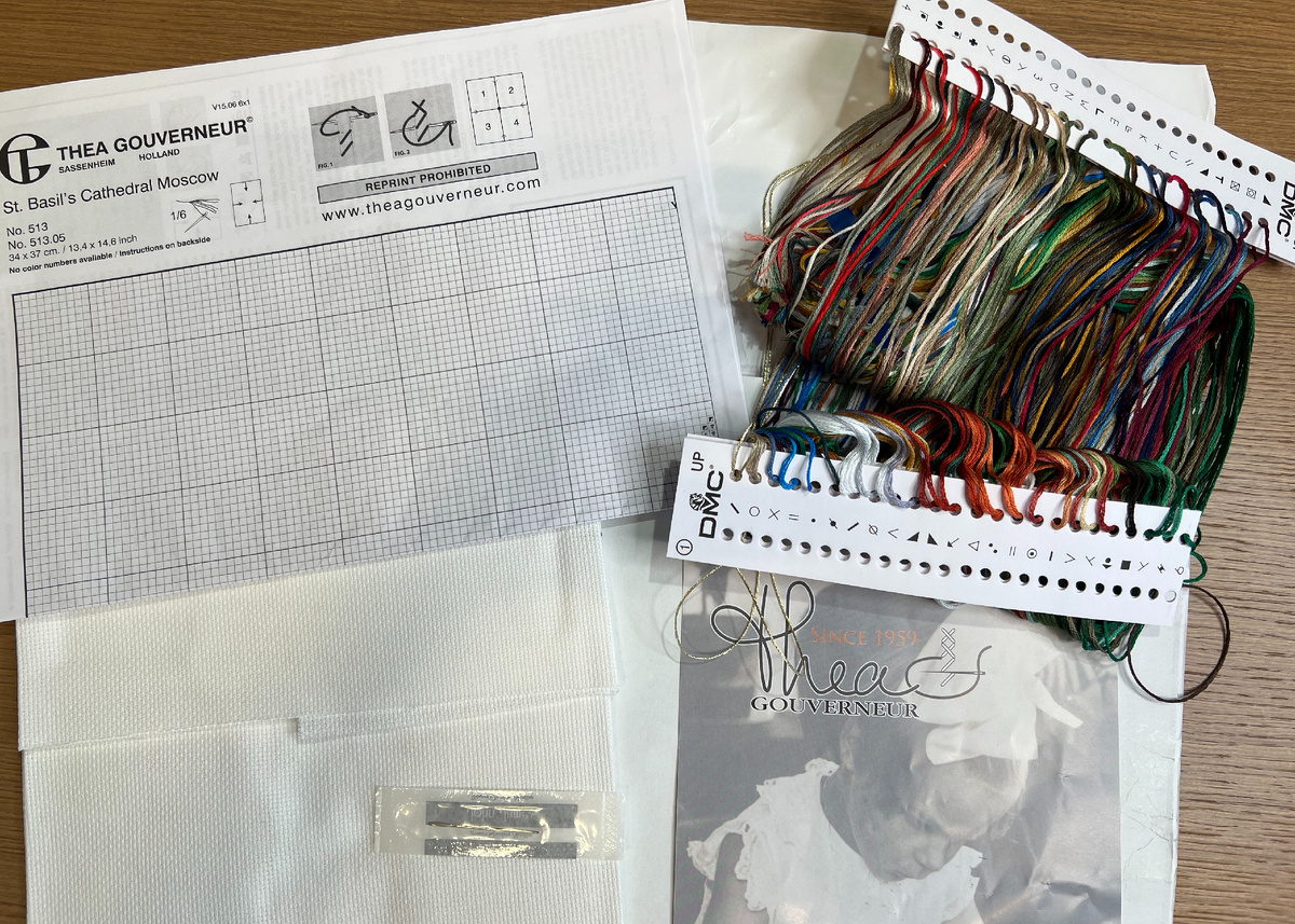 Содержание набора  "Собор Василия Блаженного"