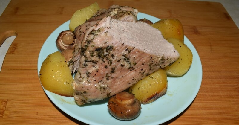 Свинина с картофелем и грибами