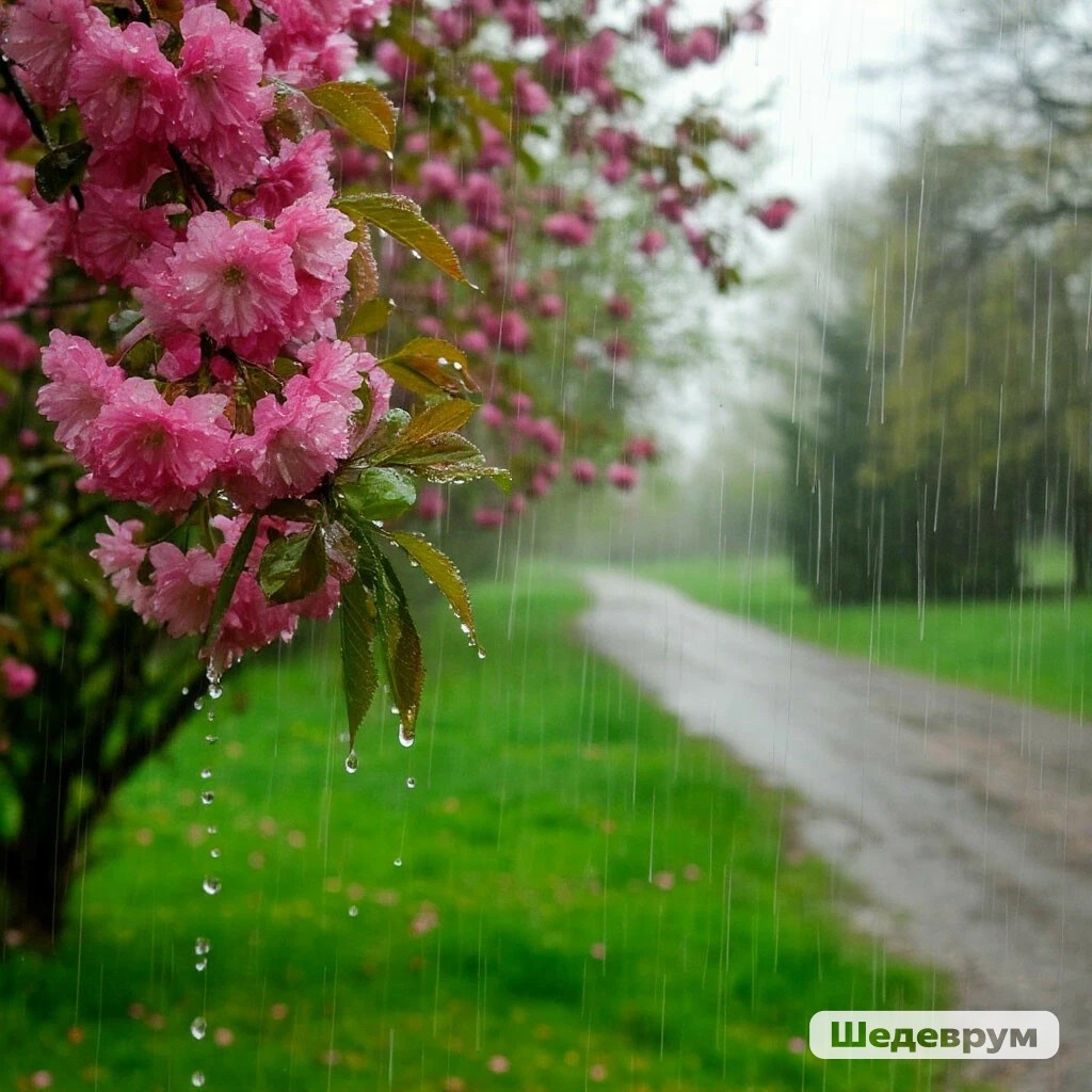 Весенний дождь.