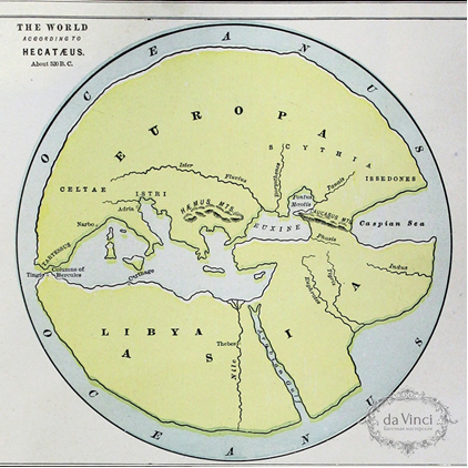 Карта мира Гекатея Милетского (V в.до н.э.)