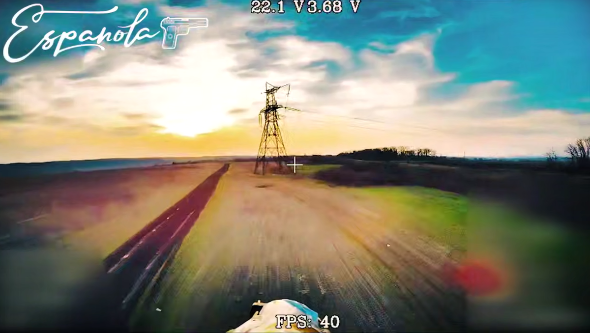 Удар БПЛА по РЭБ. Скрин ТГ-канала Española