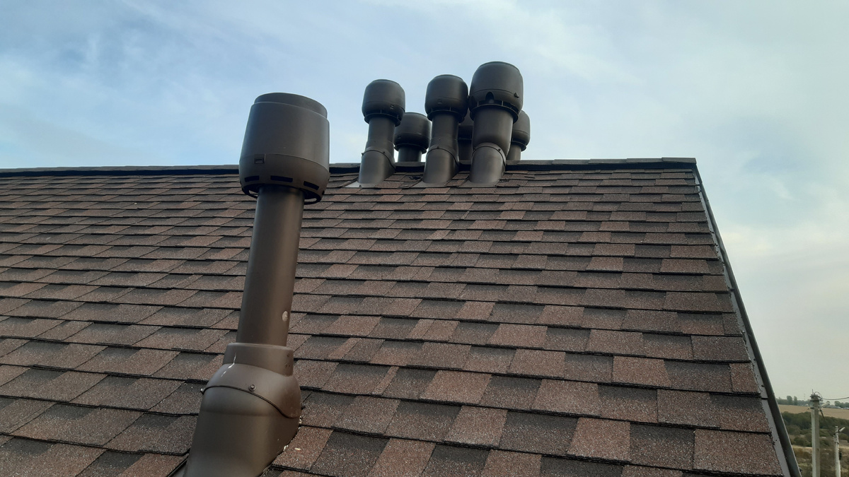 Выходы вильпе через кровлю 