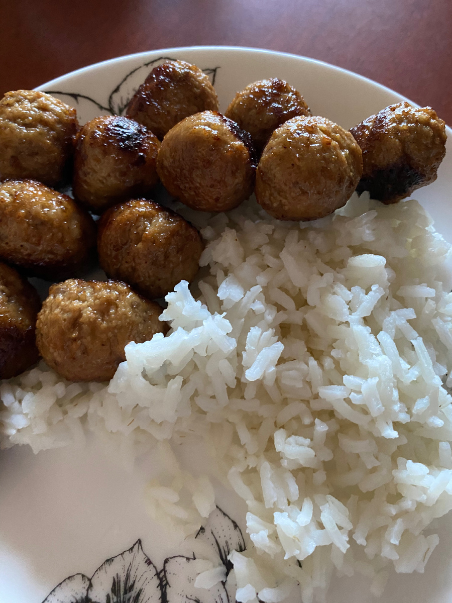 Вот и те самые фрикадельки, уже «дорогие»:)