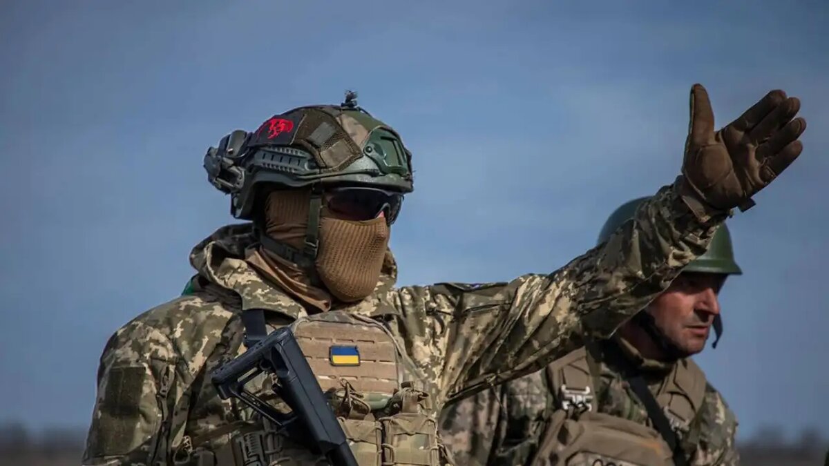    Украинский военнослужащий.