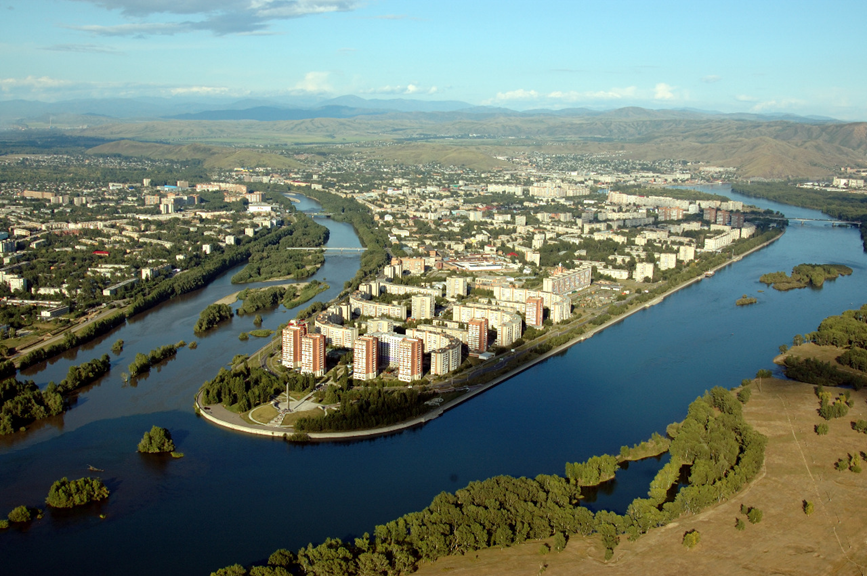 Микрорайон Усть-Каменогорска - Стрелка р. Иртыша и р. Ульбы