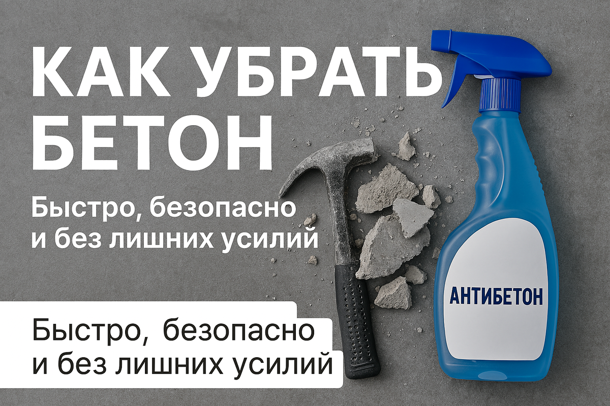 Как убрать бетон