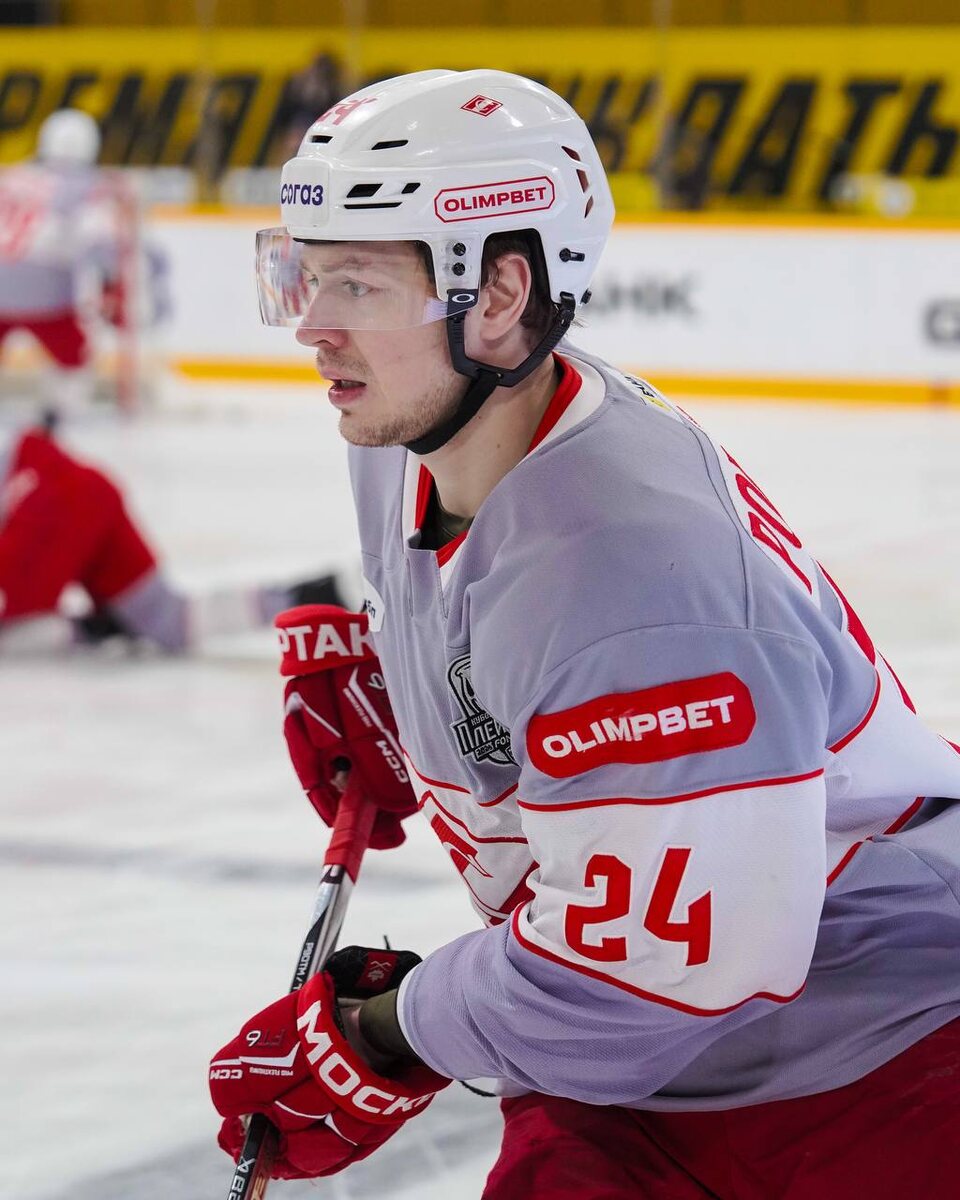 Павел Порядин перед матчем  «Северсталь» - «Спартак». Фото: ХК "Спартак"