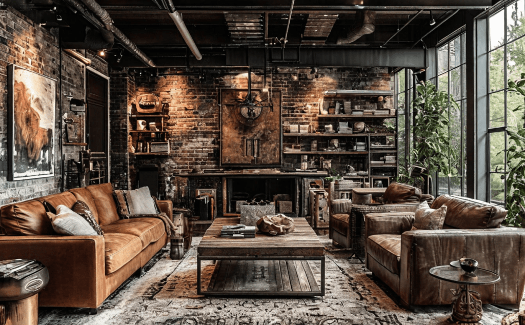    Брутальный интерьер: темные оттенки и текстуры Keri