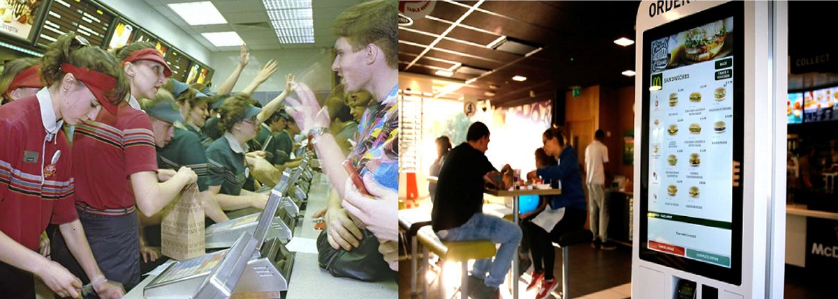 Макдональдс, тогда и сейчас