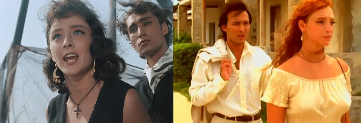 Кадры из фильма "Человек-амфибия" (1961 г.) и сериала "Человек - амфибия. Морской дьявол" (2005 г.)