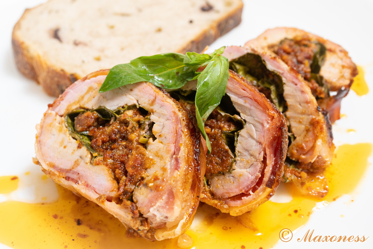 Фаршированная свиная вырезка