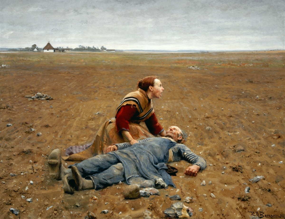 Ганс Андерсен Брендекильде «Измученный», 1889 год