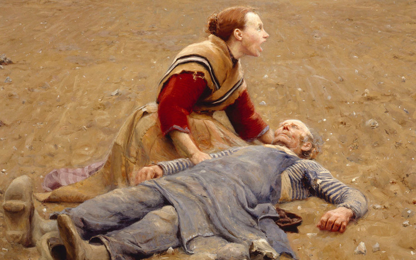 Ганс Андерсен Брендекильде «Измученный», фрагмент