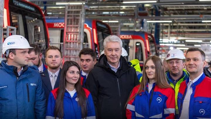  На Замоскворецкую линию выйдут еще более 200 вагонов «Москва-2024» / Фото: Telegram / Мэр Москвы Сергей Собянин
