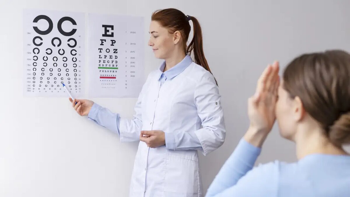    Проверка зрения.