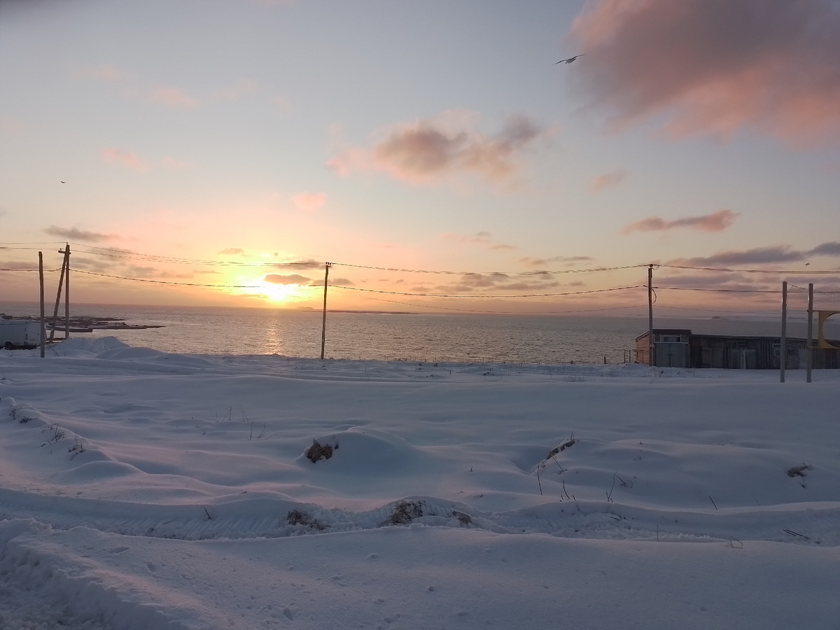 Весенний вечер на острове Беринга. Фото автора. 