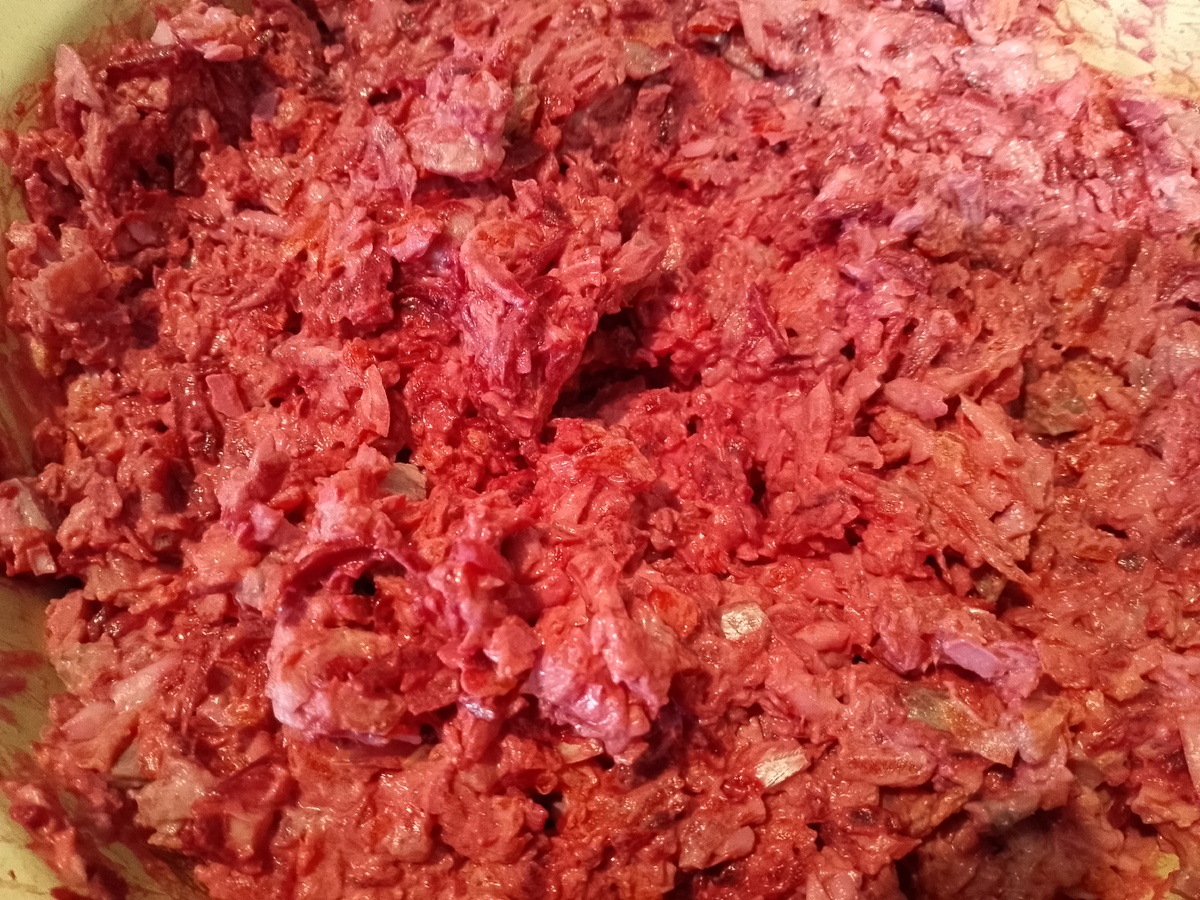 Моя " селедка под шубой" по-быстрому. Все потерла и перемешала.