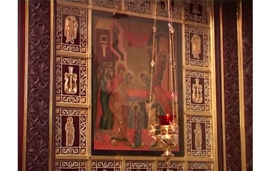 Список XVIII века в иконостасе Введенского собора Владычнего монастыря