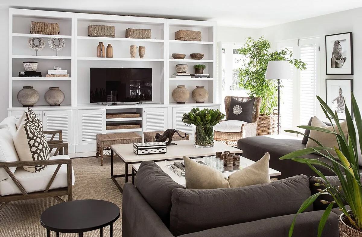 Частный дом в этническом стиле. Дизайн: Yvonne O'Brien Interior Design