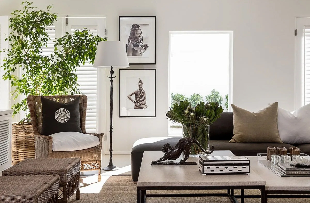 Частный дом в этническом стиле. Дизайн: Yvonne O'Brien Interior Design