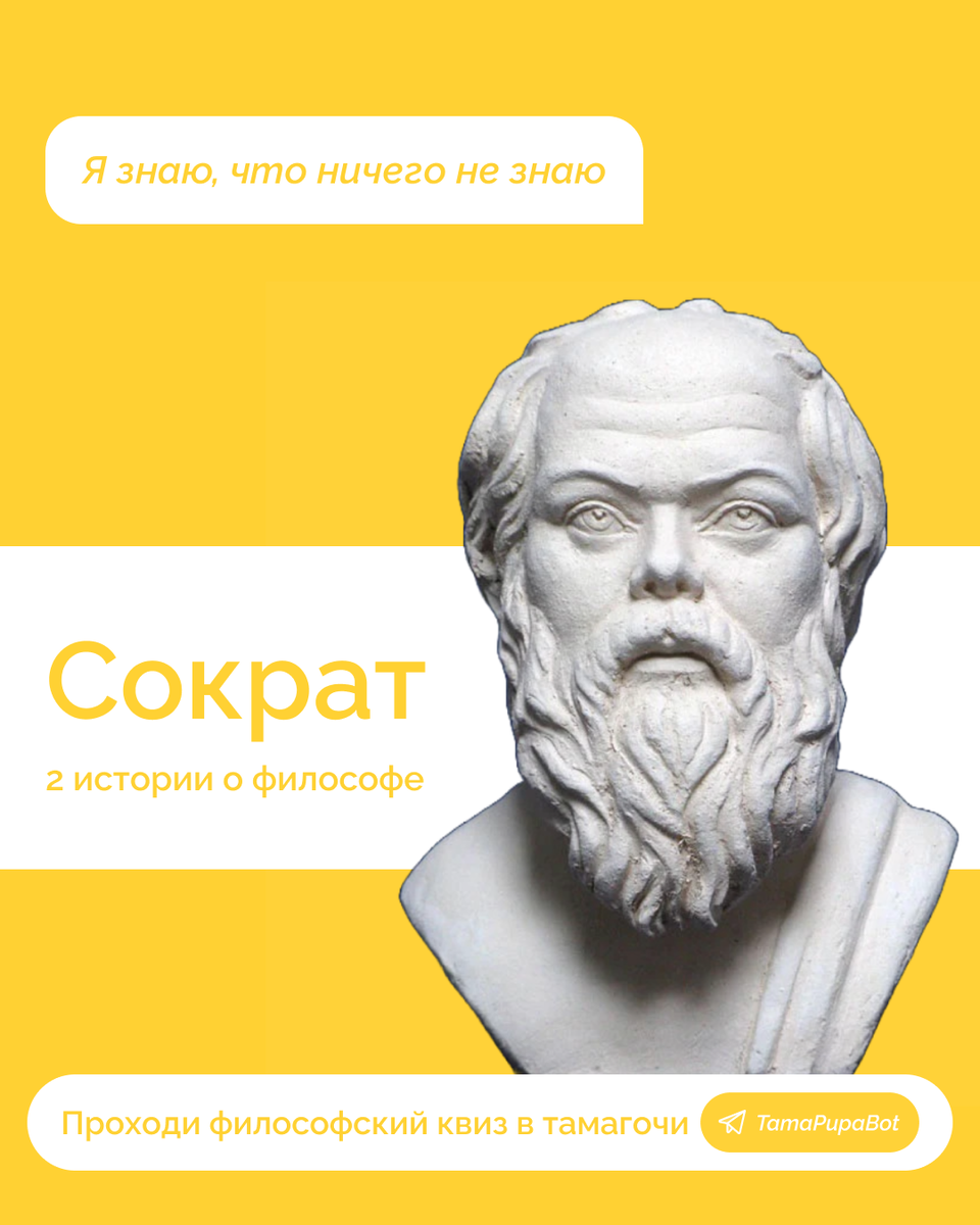 Кстати, это неполная цитата Сократа. Полную версию ищи в философском квизе