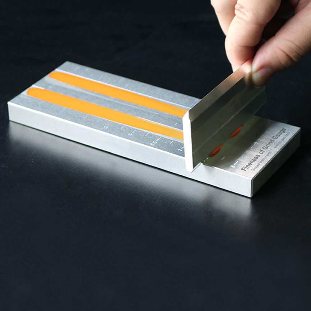 Проверка степени перетира ЛКМ на гриндометре