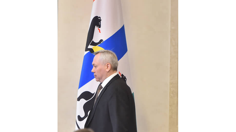 Губернатор Новосибирской области Андрей Травников на еженедельном оперативном совещании в правительстве региона.📷Фото: Влад Некрасов / Коммерсантъ