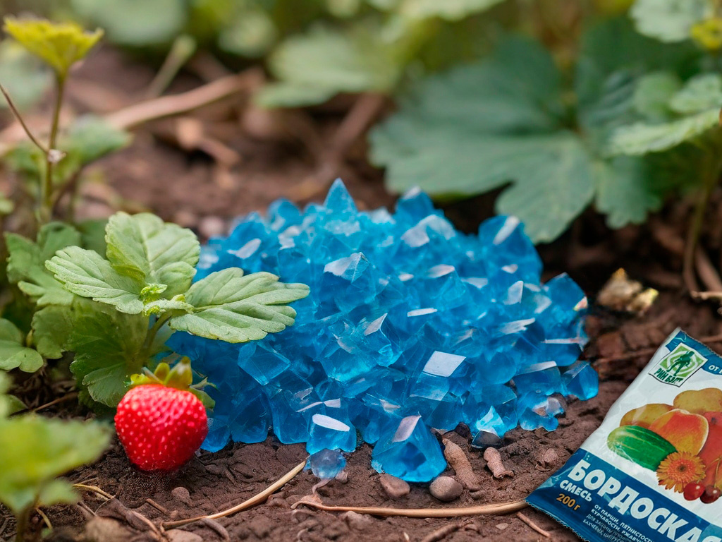 Обработка клубники медьсодержащими препаратами ранней весной