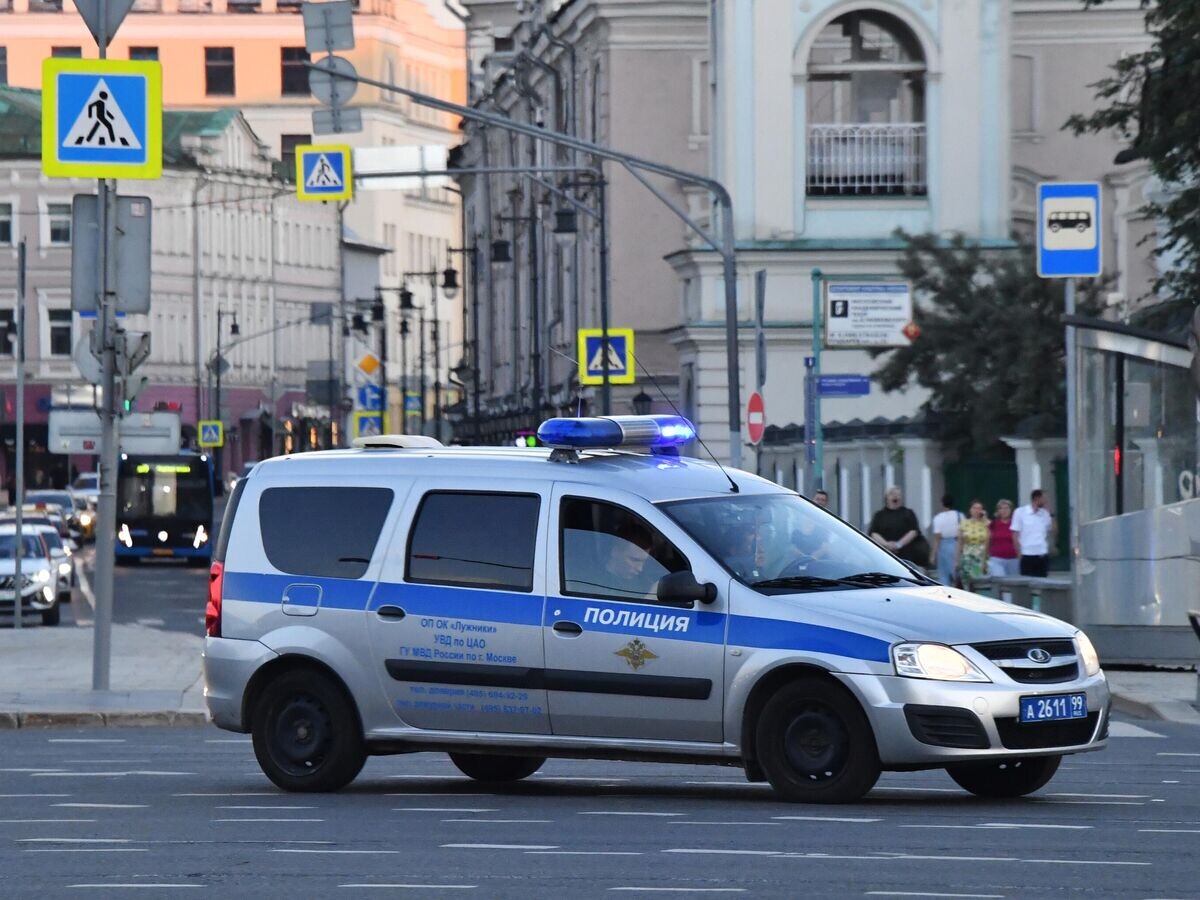    Автомобиль МВД России на одной из улиц Москвы© РИА Новости / Наталья Селиверстова