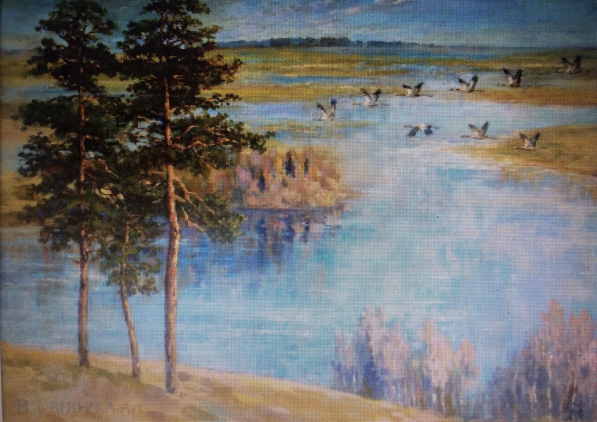 Художник Захаренко А "Журавли возвращаются"