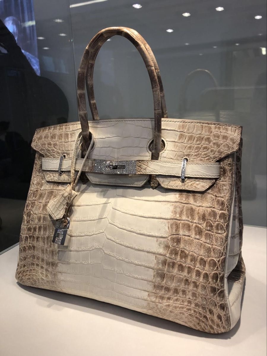 Hermes Birkin White Crocodile