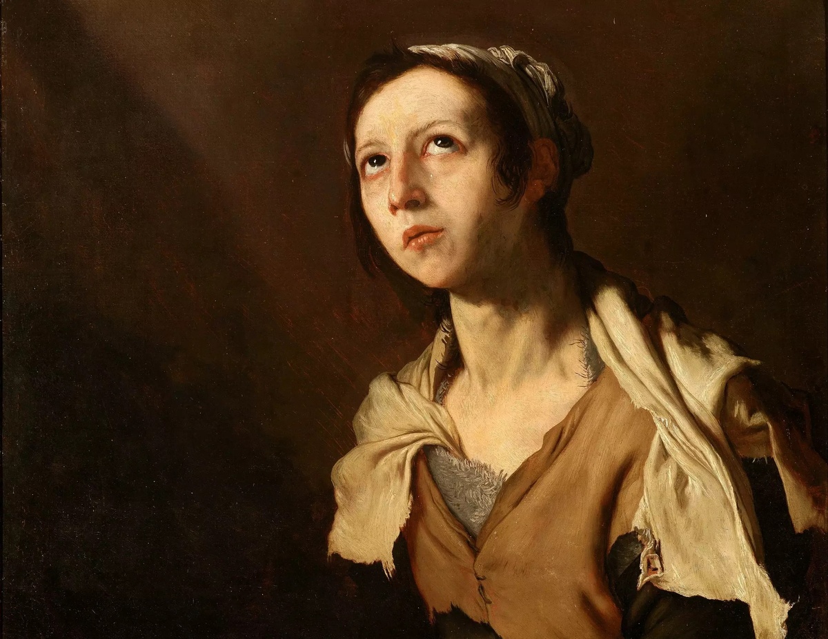 
Хосе де Рибера. Мария Египетская. 1651. Фрагмент картины