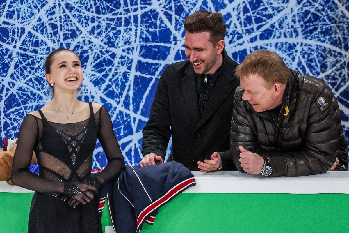    Камила Валиева, Даниил Глейхенгауз и Сергей Дудаков